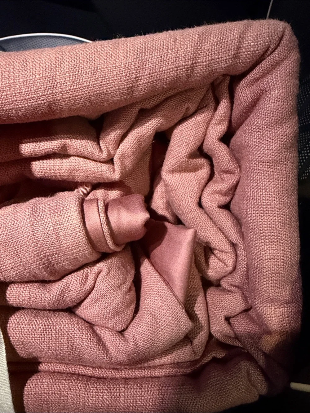 Casaluna Linen Blend Duvet Cover Set - Rose Pink